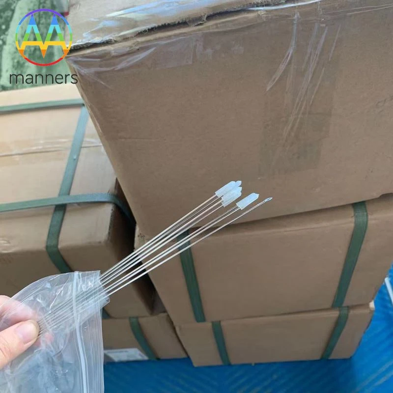 Il cliente di Singapore 4.500 pezzi di aghi per puntura a doppio lume persona...
