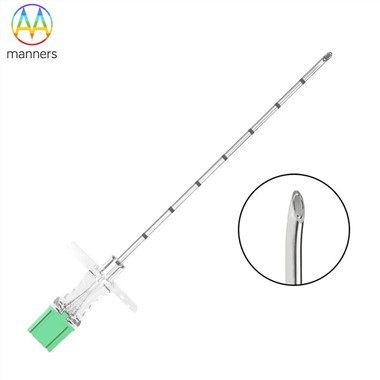 Ago epidurale con ala staccabile